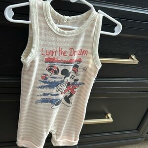 Junk Food Mickey one piece, size 3-6m, VGUC